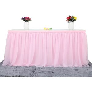 Tutu Tulle Tafel Rok Servies Doek Wedding Party Baby Doop Party Home Decor Tafel Plint Kerst Verjaardagsfeestje