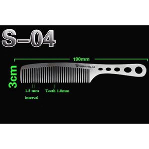 Salon Kammen Zilver Rvs Metalen Kammen Voor Kapperszaken Kappers En Kapperszaken Haircut Gereedschap Kapsalon Kapper Tool