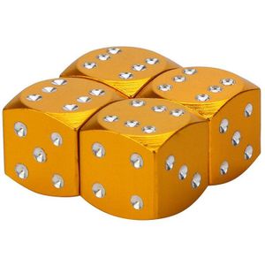 Auto Accessoires 4Pc Dobbelstenen Dust Valve-Caps Auto Motorfietsen Elektrische Auto 80's Plezier Retro Автомобильные Товары Passat b6