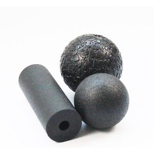 Gezondheid Fitness Massage Bal Geneeskunde Yoga Myofasciale Release Fascia Body Pilates Gym Sport Ball Massager Roller Zwart