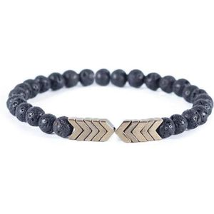 Heilige Pijl Lava Stone Armband Gewichtsverlies Magneet Zwarte Steen Magnetische Therapie Armband Enkelband Gewichtsverlies Product Gezondheidszorg