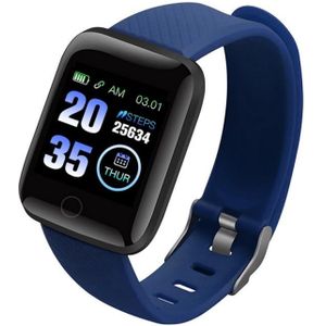 116 Plus Bluetooth Smart Horloge Heartrate Bloeddrukmeter Fitness Tracker IP67 Waterdichte Smartwatch Android