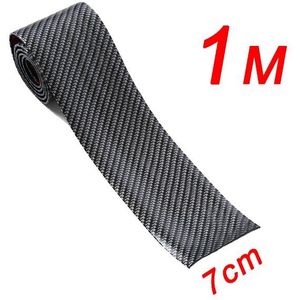 3Cm 5Cm 7Cm 10Cm Carbon Fiber Rubber Soft Bumper Strip Diy Instaplijsten Protector Edge Guard auto Stickers Auto Styling Accessoires