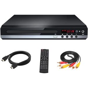 Dvd-speler Usb Hdmi Metal Met Kabel Vcd Multi Formaat Cd Thuis Draagbare Dvd-speler Voor Tv