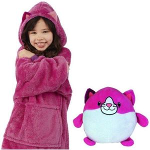 Lui Trui Tv Deken, Outdoor Koude-Proof En Warm Nachtjapon, Paar Home Service, hooded Fleece, Warm Night Gown