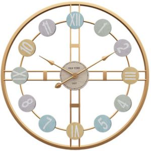 Grote Metalen Wandklok Vintage Muur Horloge Mute Digitale Klokken Room Decor Mechanisme Modern Home Decoratie Accessoires