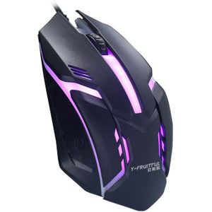 Ergonomische Wired Gaming Muis Knop Led 2000 Dpi Usb Computer Muis Met Backlight Voor Pc Laptop Gamer Muizen S1 Stille mause