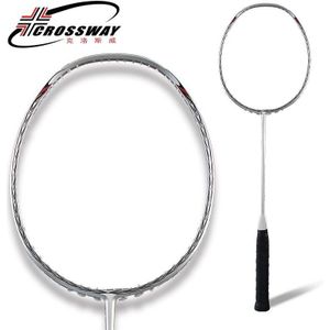 Amateur Junior High Schoo Badminton Rackets Enkele Racket Carbon Hoge Treksterkte Slanke Shaftl Badminton Racket