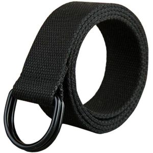 110-150 Cm Lange Casual Unisex Mannen Vrouwen Canvas Stof Riem D Ring Gesp Webbing Taille Band