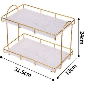 Multifunctionele Opslag Rack Badkamer Make Organizer Verwijderbare Desktop Opslag Plank Luxe Cosmeticsorganizer