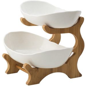 Plastic Drie-Layer Fruitschaal - Creatieve Moderne Snack Plaat - Solid - Voor Gedroogd Fruit en Snoep