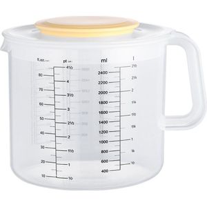 Plastic Ounce Maatbekers En Mengen Pitcher Voor Bakken Met Deksel Vloeistof Meten Kannen/Jar In Ml Met Splash guard