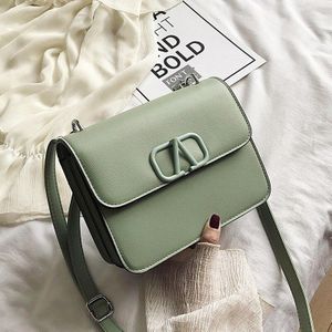 Tas Vrouwen Trendy Authentieke Koeienhuid Vrouwelijke Tas Schouder Messenger Keten Tas Mode Lock Lederen Kleine Vierkante Tas