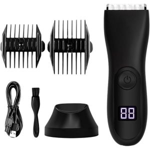 Lcd Digitale Trimmer Trimmer Schaamhaar Trimmer Body Grooming Clipper Voor Mannen Epilator Oplaadbare Scheerapparaat