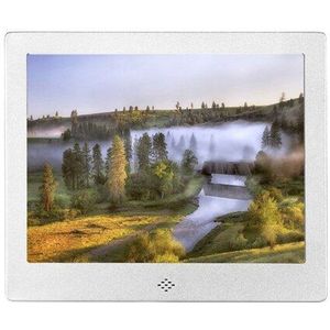 8 Inch Digitale Fotolijst Metalen Frame Hd 1024X768 Elektronische Fotolijst Met Afstandsbediening, Eu Plug