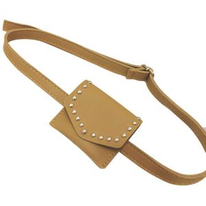 Kinderen Peuter Kleine Heuptas Belt Bag Purse Kid Meisje Pu Leer Klinknagels Fanny Pack Stevige Tas 6 Kleuren