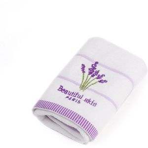 34x75 cm Lavendel Grote Badhanddoek Mode Katoen Serviette De Bain Borduren Home Camping Douche Handdoeken Badkamer
