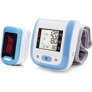 Yongrow Medische Digitale Pols Bloeddrukmeter en LED Draagbare Vingertop Pulsoxymeter Gezondheidszorg Familie Spo2 PR