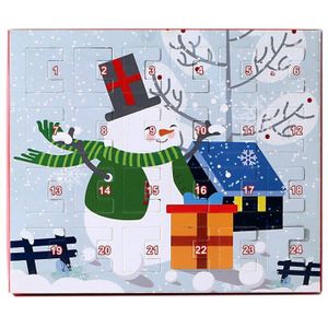 Kerst Advent Kalender Sneeuwpop Kinderen Sieraden Geschenkdoos Mode Armband Decor 24 Dagen Diy Charmes Set Voor Kinderen