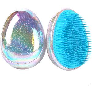 5 Kleur Tangle Hair Brush Kam Ei Vormige Detangling Borstel Anti-Knoop Kam Kappers Kam Massage Kam Haarverzorging styling Tools