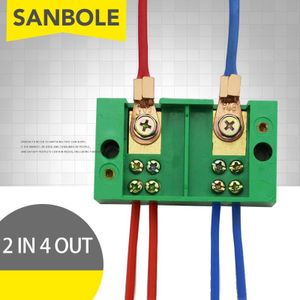 Enkele Fase Twee In Vier Out Terminal Blok Draad Junction Box Fj6 Huishoudelijke Distributie Meterkast 2 In 4 Out