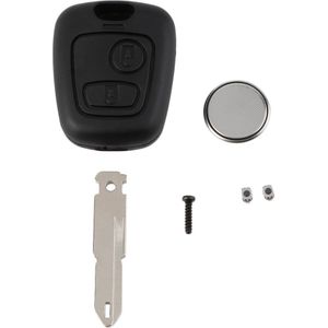 2 Knoppen Afstandsbediening Sleutelhanger Case Shell Blade Mobiele Batterij Voor Peugeot 206 Key