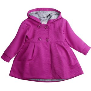 Peuter Kids Baby Meisjes Warm Fall Trenchcoat Hooded Pasgeboren Baby Meisjes Schattige Prinses Jas Lange Mouwen Kinderen Kleding Tops