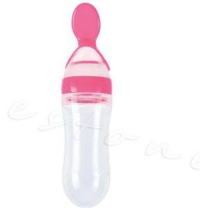 Baby Baby Silicagel Zuigfles Lepel Voedingssupplement Rijstgraangewas Fles