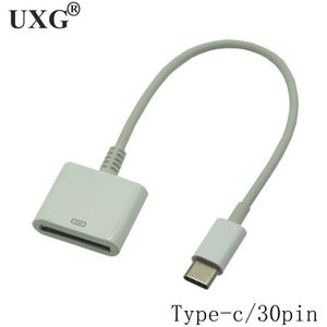 10Cm Dock 30Pin Vrouwelijke Om USB-C Usb 3.1 Type C Micro Usb 8pin Male Kabel Voor Xiaomi 4c Onplus2 3 Nexus 5X 6P Lg G5 Huawei P9 Zuk