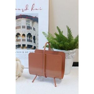 Nordic Smeedijzeren Boek Rack Creatieve Desktop Tijdschriftenrek Badkamer Vloer Plank Metalen Krant Boek Display Rack