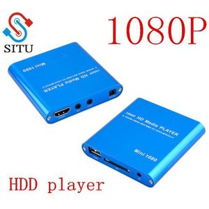 SITU Mini Full Hd 1080 p Usb Externe Hdd Speler Met SD MMC Kaartlezer Host Ondersteuning Mkv Hdmi Hdd Media speler