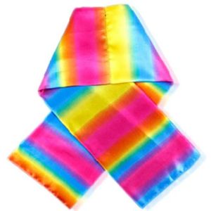 Regenboog Zijde Speelgoed Directe Verkoop Kleur Veranderen Sjaal Regenboog Zijde Streamer Close-Up Goocheltrucs Voor Magic Prop kid