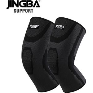 Jingba Ondersteuning 1 Paar Elastische Nylon Knie Protector Kniebeschermers Basketbal Voor Sport Volleybal Knie Brace Ondersteuning Joelheira