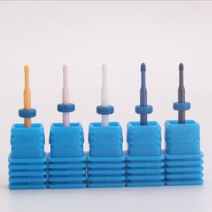 Nail Keramische Boor Kleine Boren Voor Nagels Pedicure Tips Keramische Polijsten Hoofd Nagels Gereedschap Manicure Machine Accessoires