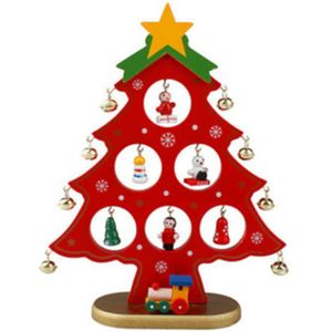 Mini Houten Kerstboom Decoratie Leuke Thuis Desktop Office Decor Party Diy B88