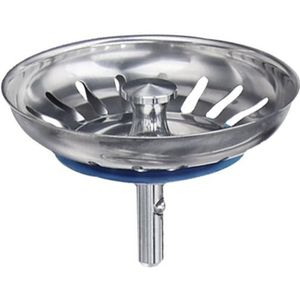 80Mm Rvs Spoelbak Filter Keuken Drains Riool Afval Plug Badkamer Haar Catcher Colanders Zeef Wastafel Accessoires