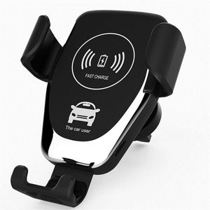 10W Wireless Car Charger Snelle Autolader Air Vent Mount Phone Holder Voor Iphone Xs Voor Samsung S10 S9 voor Huawei Qi Laders
