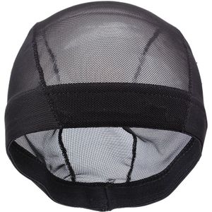 Alileader 20Pcs Spandex Mesh Dome Cap Voor Pruik Maken Lijmloze Haarnetje Zwart Beige Elastische Mesh Caps Pruik Maken Tool in
