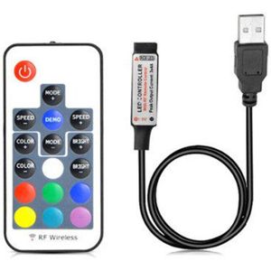 5-24V Usb Led Verlichting Controller Ir Rf Afstandsbediening Rgb Controller 17-24 Key Music Led Controller adresseerbare Licht Tape