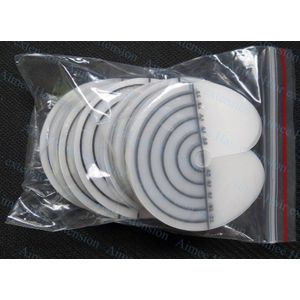 Gratis shipping2 * 50 stuks Ronde hair shield disc (binnen schaal) /Plastic warmte fusion protector shield sjabloon voor IK tip haarverlenging