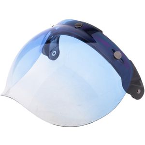 Motorcycle 3-Snap Gradient Bubble Shield for 3/4 Bonanza Helmets