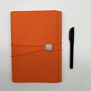 Retro Elastische Bandage A5 Leather Journal Cover Notepad Effen Kleur Journal Notebook Agenda Planner Kantoor Vlakte Notebook