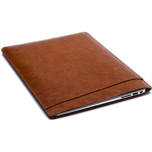 Voor Macbook Pro 16 Inch Draagbare Laptop Tas Dubbele Laag Leer Voeringzak Beschermhoes Notebook Sleeve Case (Drie stuk)