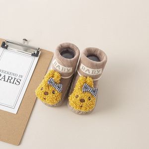 Geboren Kamer Sokken Baby Meisje Baby Cartoon Peuter Schoenen Sokken Antislip Leer Kinderen Floor Sokken Kamer kid Sokken 1-3 Jaar