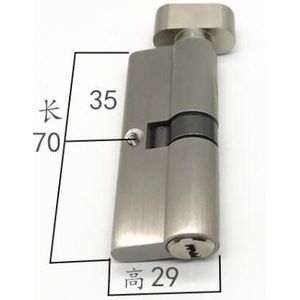 Deur Hardware 60 70 80 90mm Beveiliging Koper Deurslot Cilinder Interieur Slaapkamer Woonkamer Lock Handvat Messing Key Locking