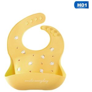 Leuke Cartoon Patroon Slabbers Waterdichte Zachte Siliconen Babyvoeding Kids Meisje Jongens Verstelbare Earing Kinderen Slabbetjes