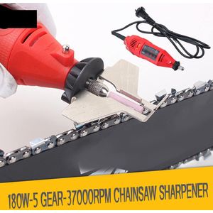 180W 5 Versnellingen Kettingzaag Slijpmachine Slijper Kettingzaag Elektrische Mini Handheld Grinder Bestand Freesmachines Gereedschap Set