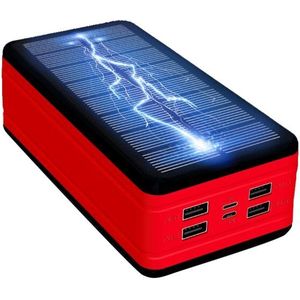 99000Mah Wireless Solar Power Bank Grote Capaciteit Draagbare Oplader Waterdichte Outdoor Led Poverbank Voor Iphone Xiaomi Samsung