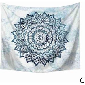 Mandala Bloem Polyester Vierkante Tapijt Muur Opknoping Boho Voor Thuis Yoga Decor Decoratie Muur Gooien Tapijt Mat Deken Bed V0C5