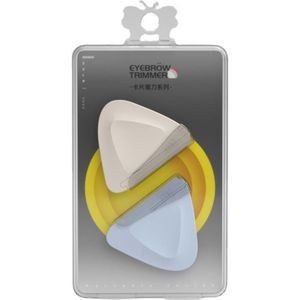 2 Stuks Professionele Driehoekige Wenkbrauw Trimmer Draagbare Kleine Wenkbrauw Scheermes Voor Vrouwen Mannen Veilige Wenkbrauw Scheerapparaat Makeup Tools